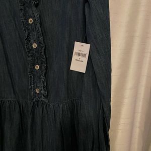 Denim long sleeve dress